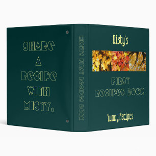 Your Name First Recipes Book Yummy Share a Recipe Binder