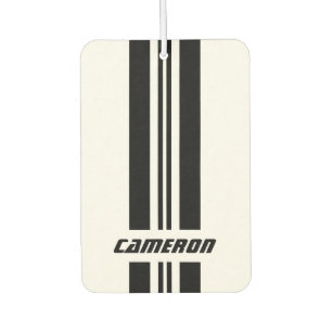 Your Name Fully Custom Colours Racing Stripes 1 Air Freshener