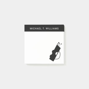 Your Name   Golf Bag Post-it Notes