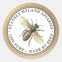 Your Name Here Custom Apiary Beekeeper Colour Bee