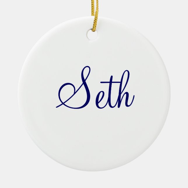 Your Name HERE Nantucket Ceramic Ornament (Front)