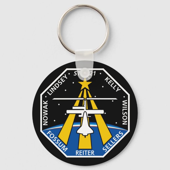 YOUR_NAME_HERE STS-121 Logo Keychain (Front)