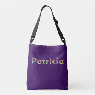 Your name in artsy floral letters / Patricia Crossbody Bag