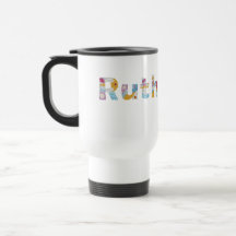 Your name in artsy floral letters / Ruth