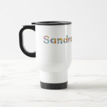 Your name in artsy floral letters / Sandra