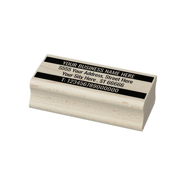 Your Name Info Address Colour Rubber Stamp Templat (Stamp)
