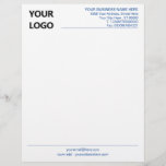 Your Name Logo Info Business Office Letterhead<br><div class="desc">Custom Font and Colors - Simple Personalized Your Business Office Letterhead with Logo - Add Your Logo - Image / Business Name - Company / Address - Contact Information - Resize and move or remove and add elements / image with customization tool. Choose / add your favorite elements and text...</div>