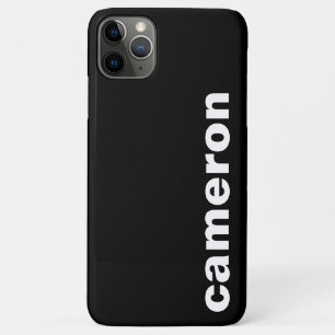Your Name Modern Black iPhone 11 Pro Max Case