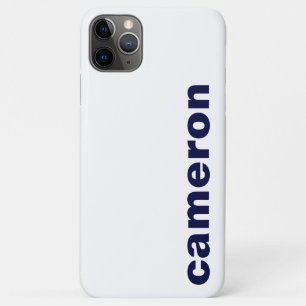 Your Name Modern White iPhone 11 Pro Max Case