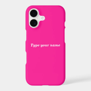 Your Name on Pink Phone Case