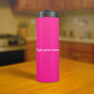 Your Name on Pink Tumbler