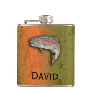 Your Name on this Rainbow Trout Flask