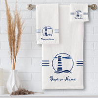 Your Name or Boat Nautical Classic Lighthouse