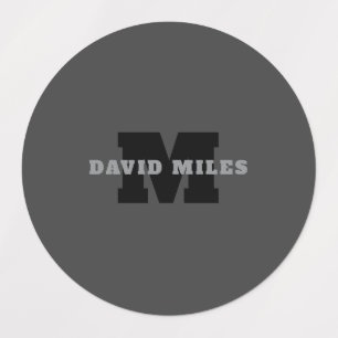 Your Name or Business Name   Modern Masculine Grey