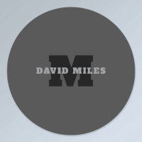 Your Name or Business Name | Modern Masculine Grey