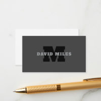 Your Name or Business Name | Modern Masculine Grey