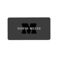 Your Name or Business Name | Modern Masculine Grey