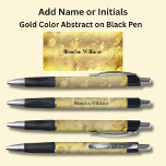 Your Name or Initials on Gold Abstract Pen<br><div class="desc">Add the Name or Initials you want on this gold coloured abstract  pen - Change to your own details. See my store for lots more great Pens</div>