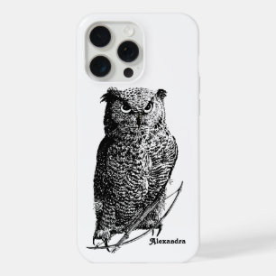 Your Name or Quote Owl Bow and Arrow iPhone 15 Pro Max Case