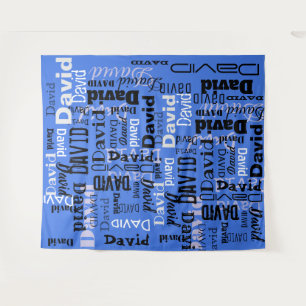 Your NAME Party Sign Step and Repeat Birthday Tapestry