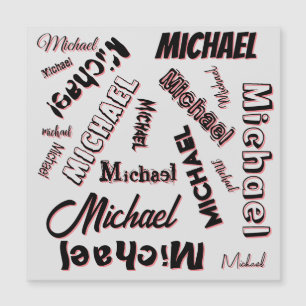 Your name pattern monogram rose colour shadow