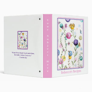 Your Name Personalized Binder