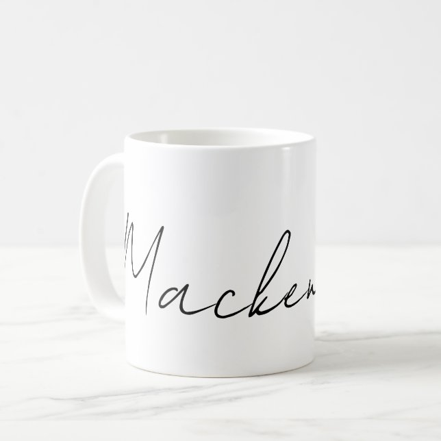 Your Name Personalized Coffee Mug (Front Left)