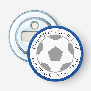 Your Name plus Football Team Name Bottle Opener