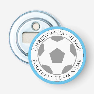 Your Name plus Football Team Name Bottle Opener