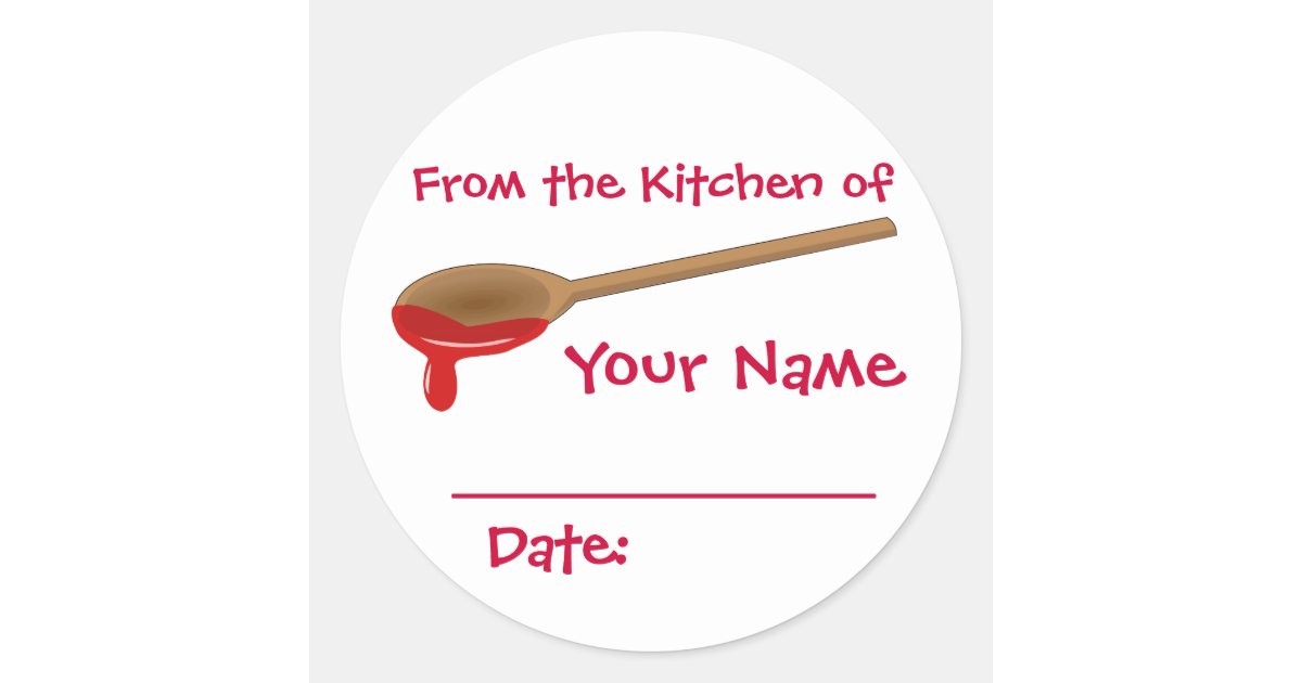 Your Name Preserves Jam Jelly Canning Lid Labels | Zazzle.ca