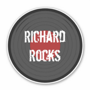 Your Name Rocks Vinyl Rock N Roll Record   