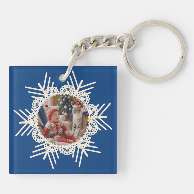 [Your name]'s Poiluna Christmas Square Keychain (Back)