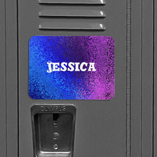 Your Name Shades of Blue & Purple Magnet