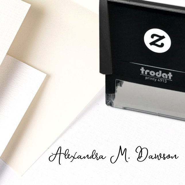 Your Name Signature Script Custom  Self-inking Stamp (Creator Uploaded)