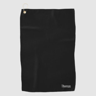 Your name simple minimalist modern font golf towel