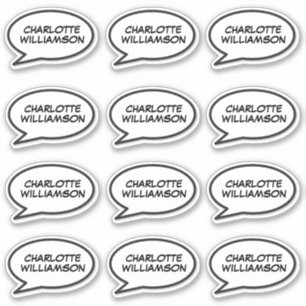 Your Name Speech Bubble Fun Retro Comic Book