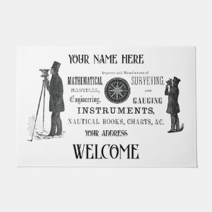 YOUR NAME SURVEY LAND SURVEYOR 1856 Boston Ad  Doo Doormat
