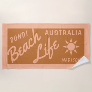 YOUR name, YOUR beach custom beach towel