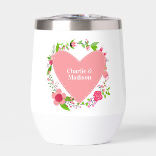 Your Names in a Flowery Heart