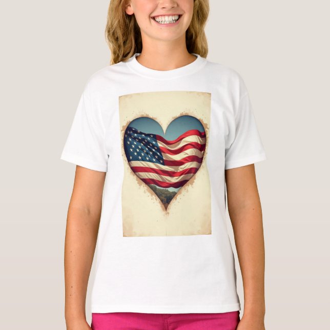 Your new collection title could be: "Lovely Americ T-Shirt (Front)