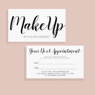 Your next appointment - Reminder Bold Minimalist Card