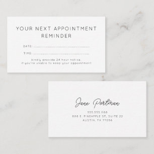 Your Next Appointment Reminder   Modern Cards