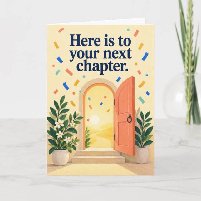 Your Next Chapter Congratulations Card (Front)