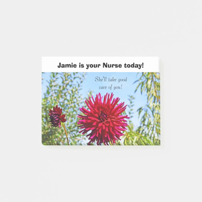 Your Nurse today Post-It Notes custom Nursing (Front)