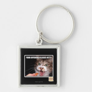 Your Offering Pleases Kitty Keychain