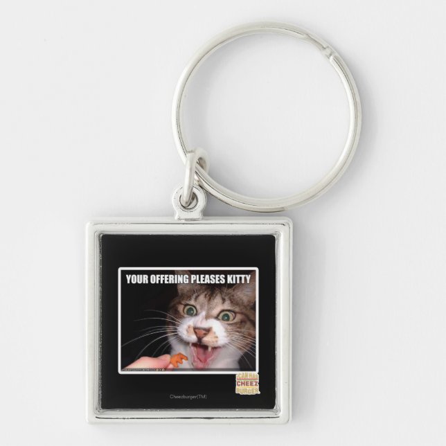 Your Offering Pleases Kitty Keychain (Front)