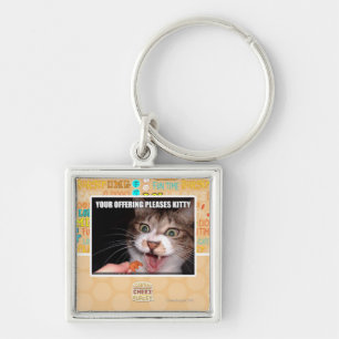 Your Offering Pleases Kitty Keychain