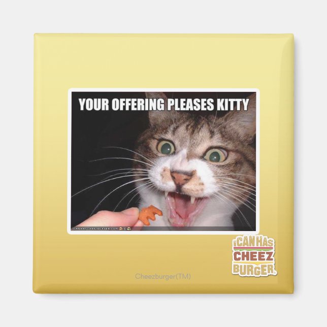 Your Offering Pleases Kitty Magnet (Front)