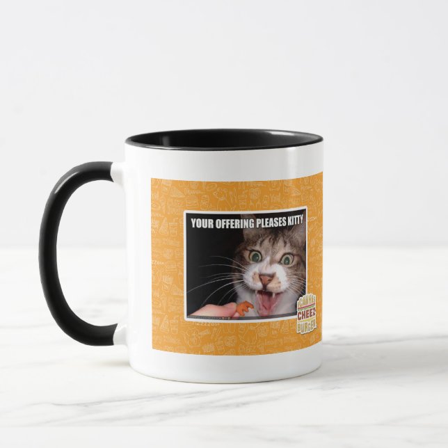 Your Offering Pleases Kitty Mug (Left)