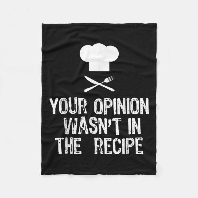 Your Onion Wasnt In The Recipe Chef Cooking Gift C Fleece Blanket (Front)